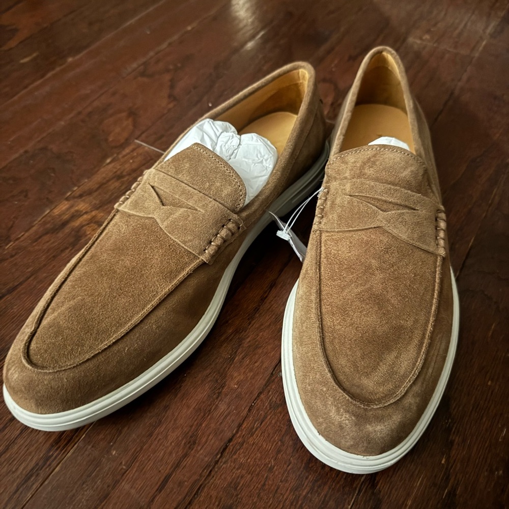 Peter Millar Tan Suede Loafers